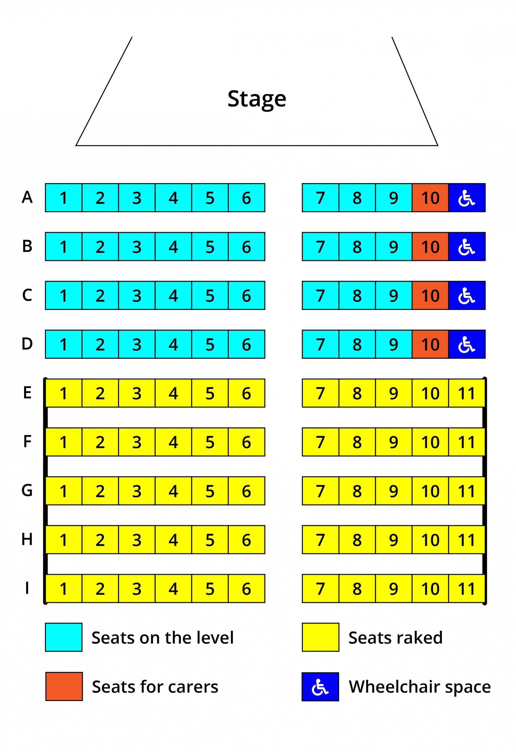 Theatre seating plan